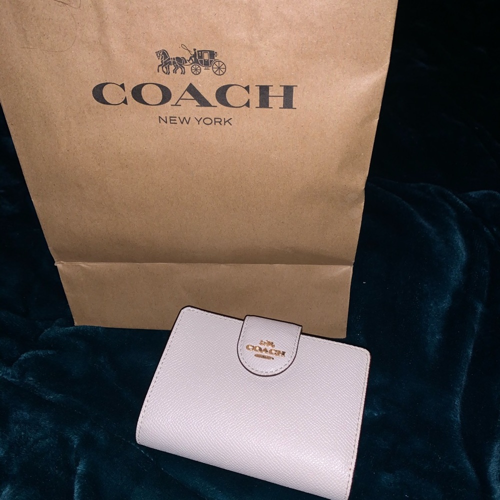 Coach button flap wallet